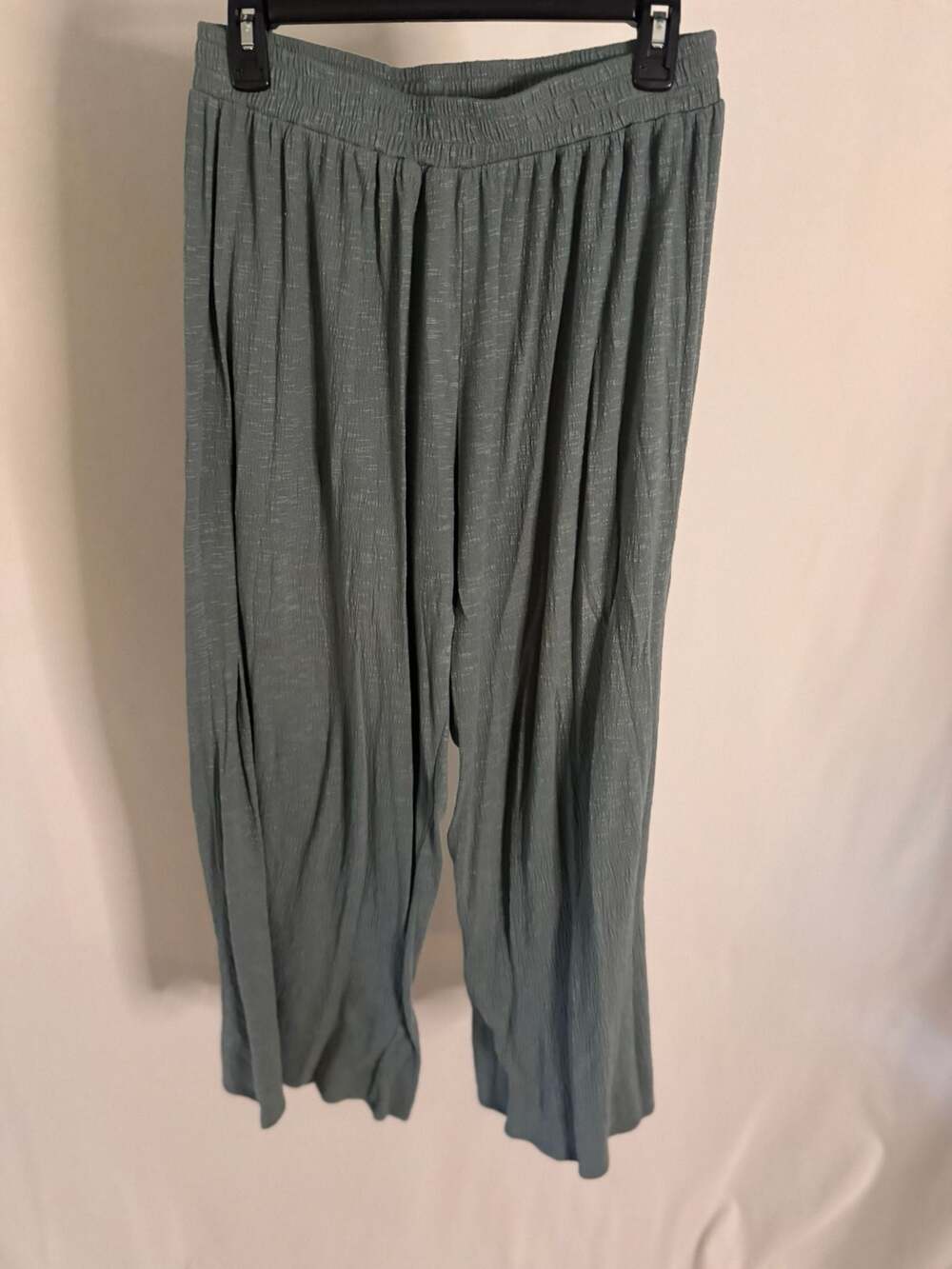 Live to be Spoiled 2-Piece Set Ruched Wrap Top & Wide Leg Pants Size L